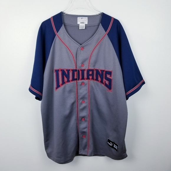 Y2K Cleveland Indians Vintage 2000 MLB Jersey Shirt by Puma size XL - Picture 1 of 11